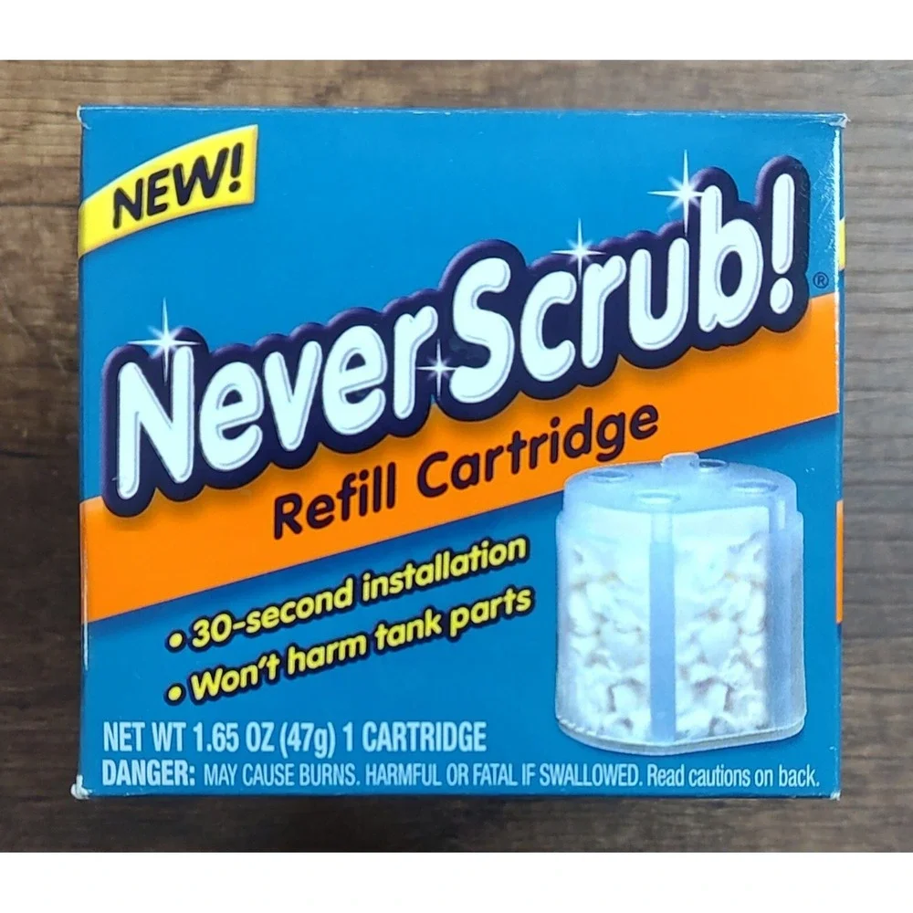 Never Scrub Continuous Toilet Cleaning System Refillable 1 Cartridge NOS A19